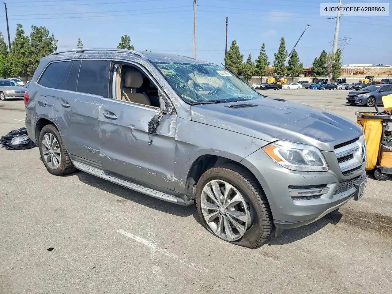 2014 Mercedes-Benz Gl 450 4Matic VIN: 4JGDF7CE6EA288863 Lot: 56541906