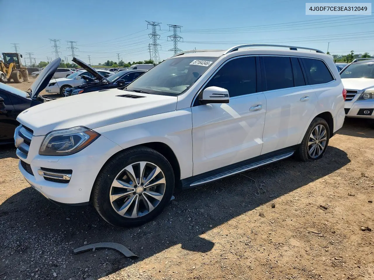 2014 Mercedes-Benz Gl 450 4Matic VIN: 4JGDF7CE3EA312049 Lot: 57164346