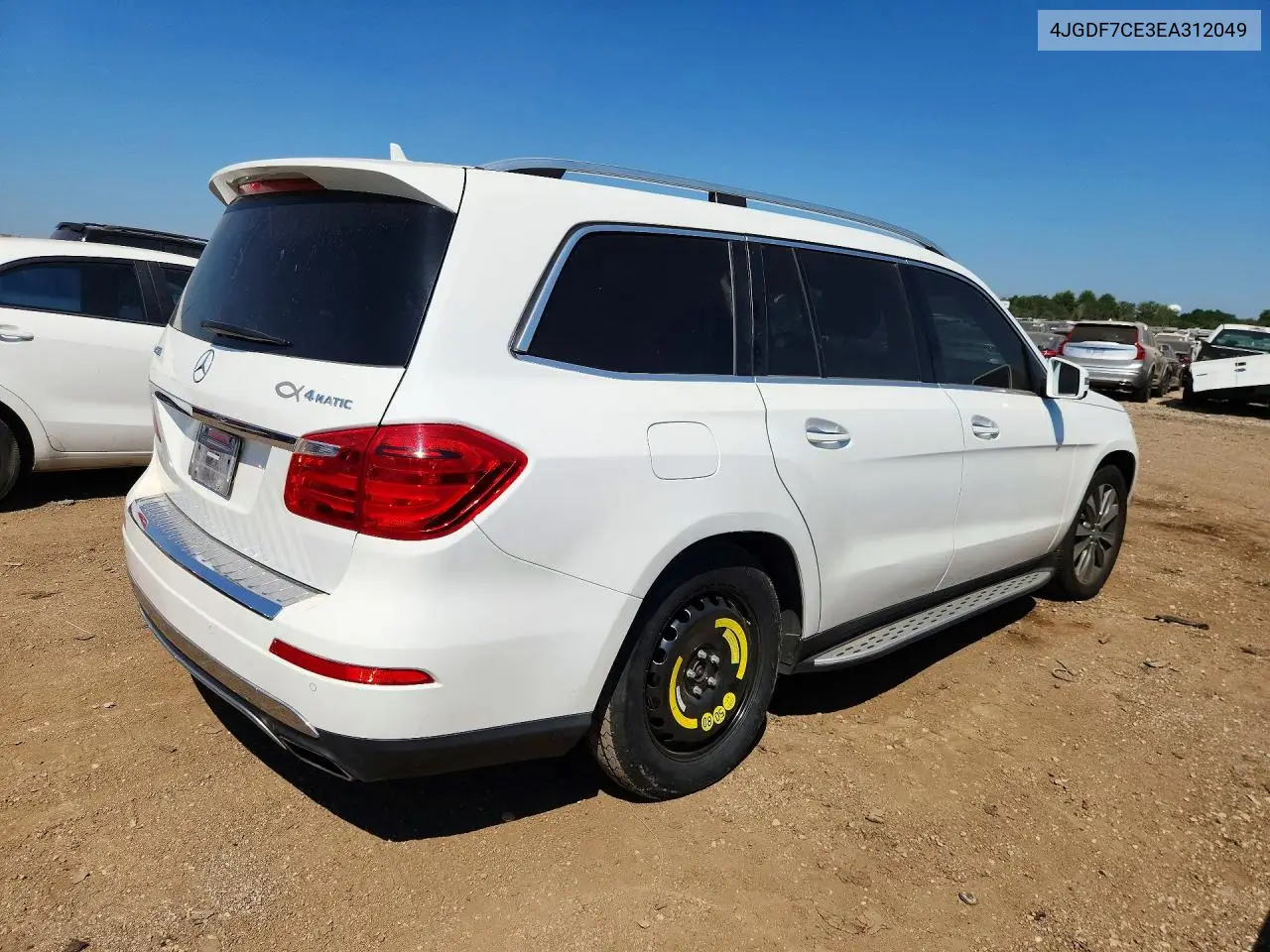 2014 Mercedes-Benz Gl 450 4Matic VIN: 4JGDF7CE3EA312049 Lot: 57164346