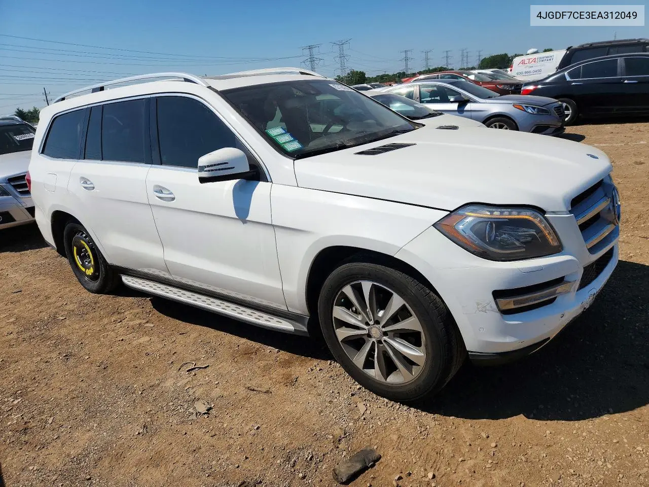 2014 Mercedes-Benz Gl 450 4Matic VIN: 4JGDF7CE3EA312049 Lot: 57164346