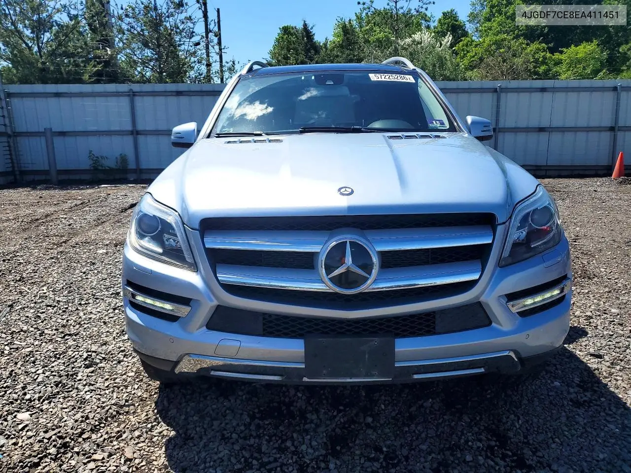 2014 Mercedes-Benz Gl 450 4Matic VIN: 4JGDF7CE8EA411451 Lot: 57225286
