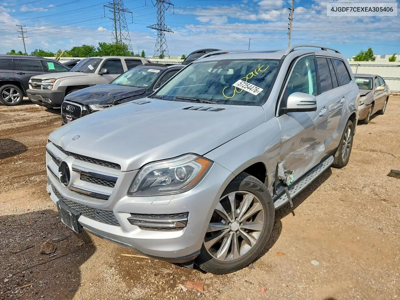 2014 Mercedes-Benz Gl 450 4Matic VIN: 4JGDF7CEXEA305406 Lot: 57254476
