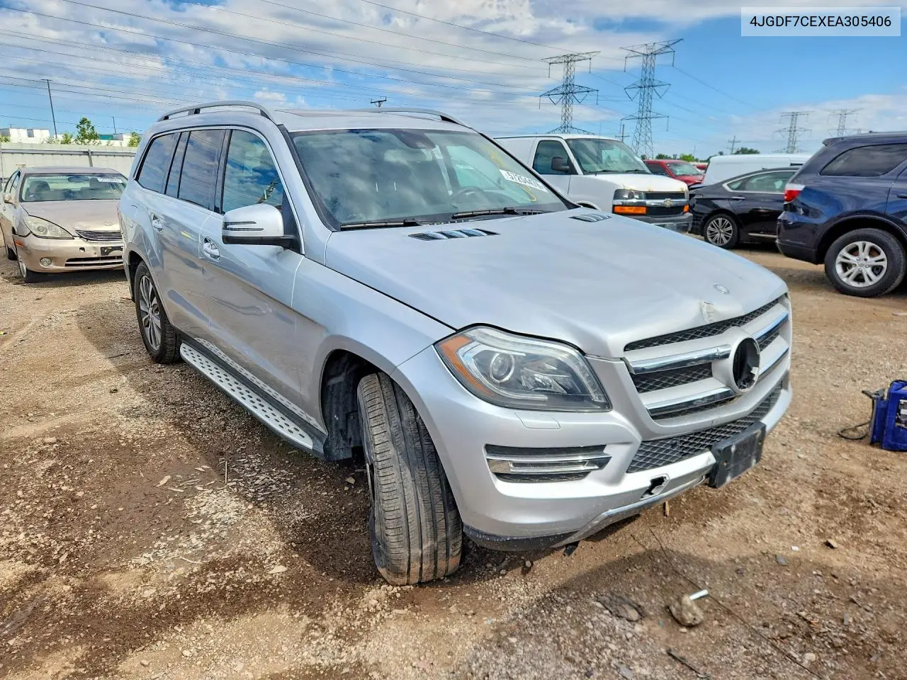 2014 Mercedes-Benz Gl 450 4Matic VIN: 4JGDF7CEXEA305406 Lot: 57254476