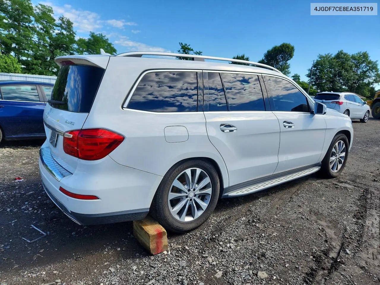 2014 Mercedes-Benz Gl 450 4Matic VIN: 4JGDF7CE8EA351719 Lot: 58145586