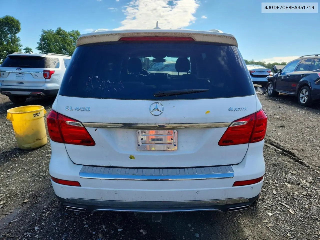 2014 Mercedes-Benz Gl 450 4Matic VIN: 4JGDF7CE8EA351719 Lot: 58145586