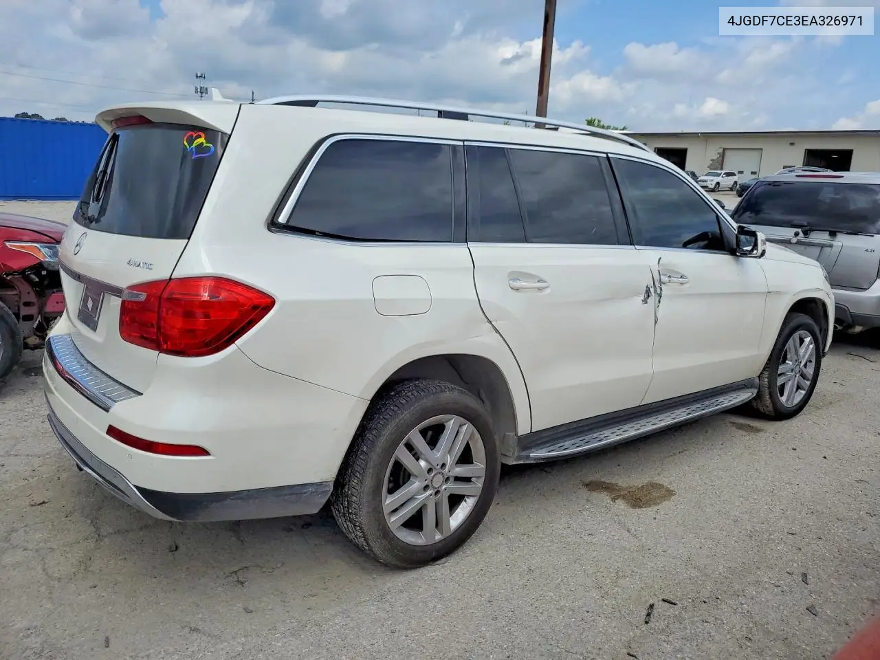 2014 Mercedes-Benz Gl 450 4Matic VIN: 4JGDF7CE3EA326971 Lot: 58783226