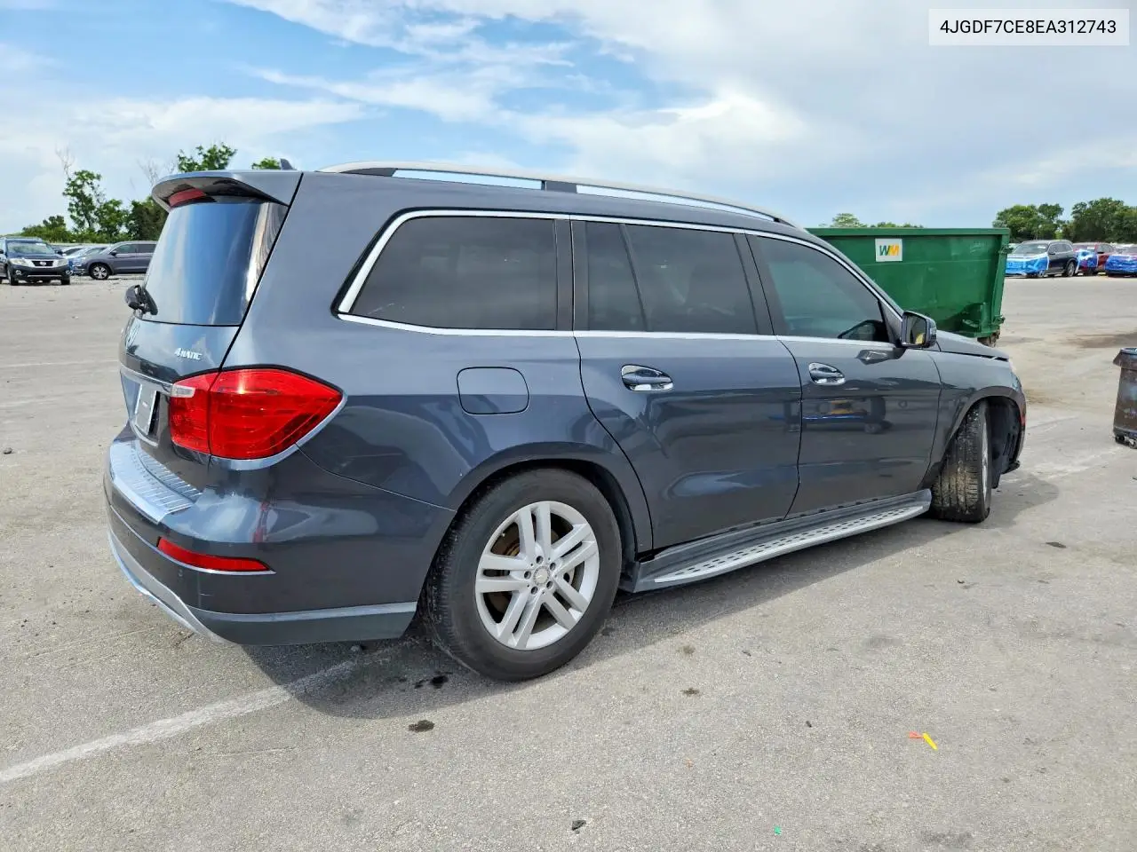 2014 Mercedes-Benz Gl 450 4Matic VIN: 4JGDF7CE8EA312743 Lot: 59063456