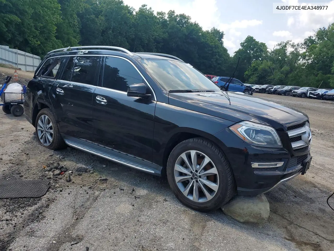 2014 Mercedes-Benz Gl 450 4Matic VIN: 4JGDF7CE4EA348977 Lot: 59136026