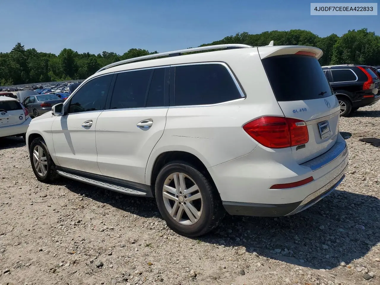 2014 Mercedes-Benz Gl 450 4Matic VIN: 4JGDF7CE0EA422833 Lot: 59810346