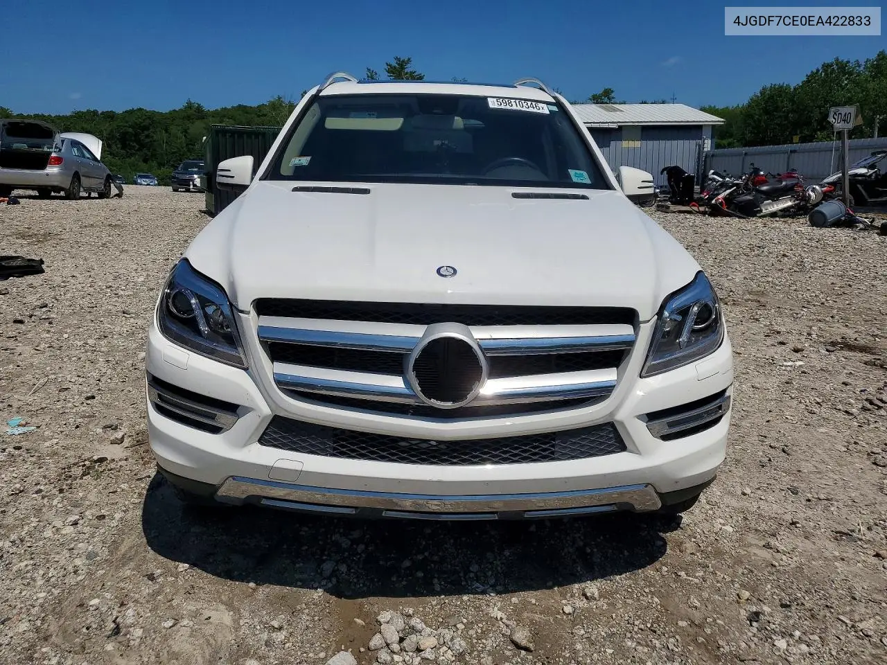 2014 Mercedes-Benz Gl 450 4Matic VIN: 4JGDF7CE0EA422833 Lot: 59810346