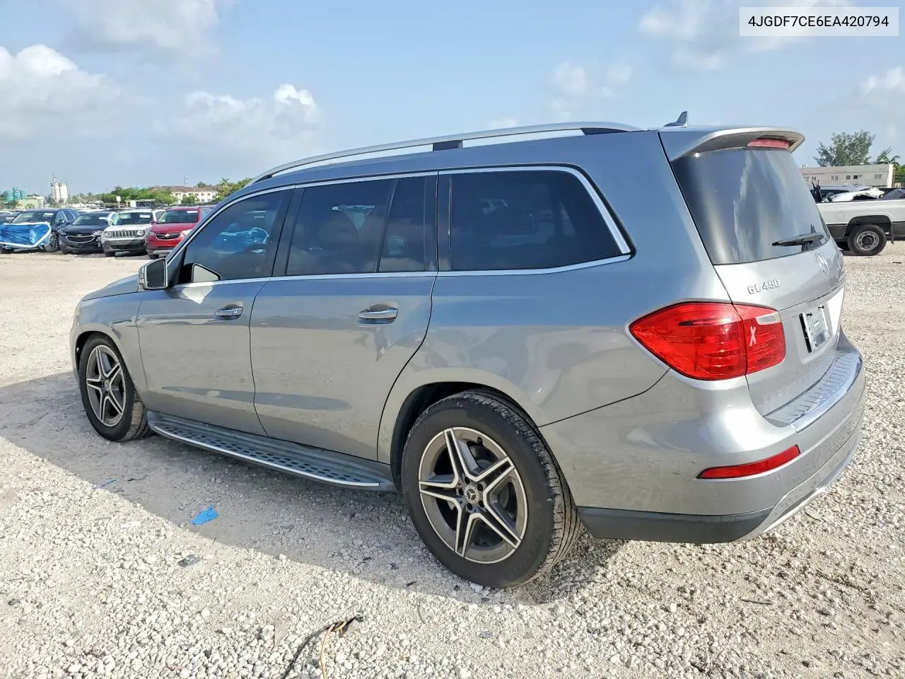 2014 Mercedes-Benz Gl 450 4Matic VIN: 4JGDF7CE6EA420794 Lot: 60188676