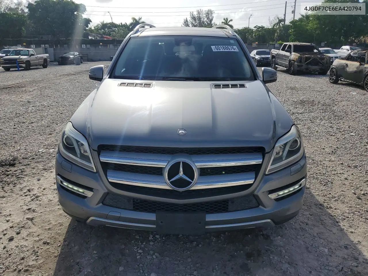 2014 Mercedes-Benz Gl 450 4Matic VIN: 4JGDF7CE6EA420794 Lot: 60188676