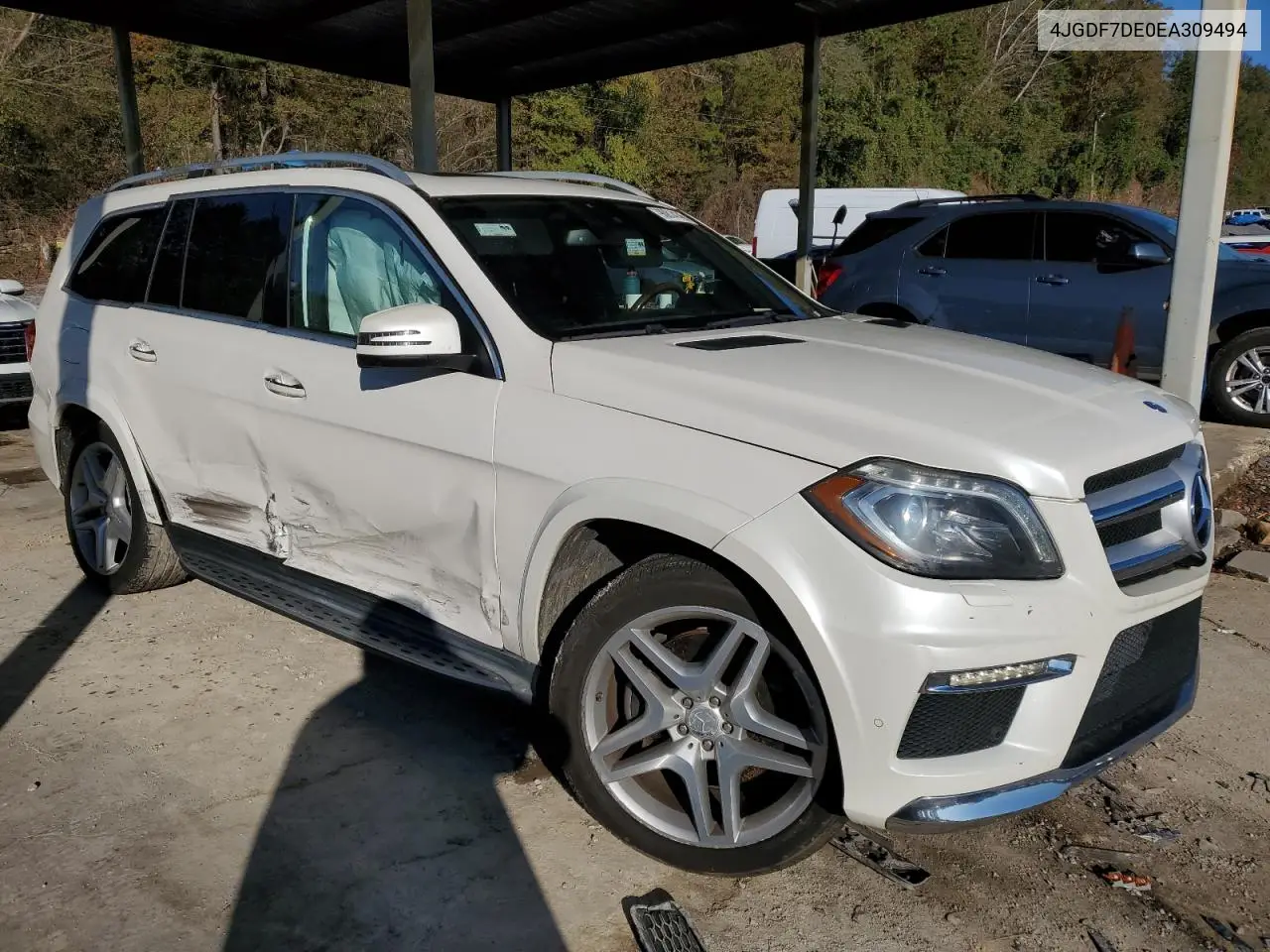4JGDF7DE0EA309494 2014 Mercedes-Benz Gl 550 4Matic