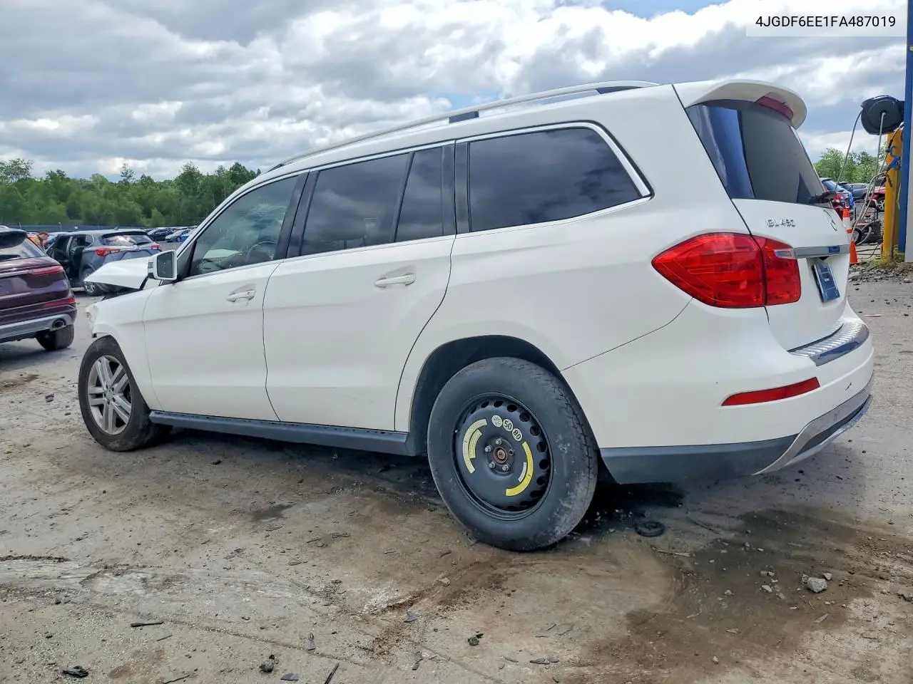 2015 Mercedes-Benz Gl 450 4Matic VIN: 4JGDF6EE1FA487019 Lot: 56447966