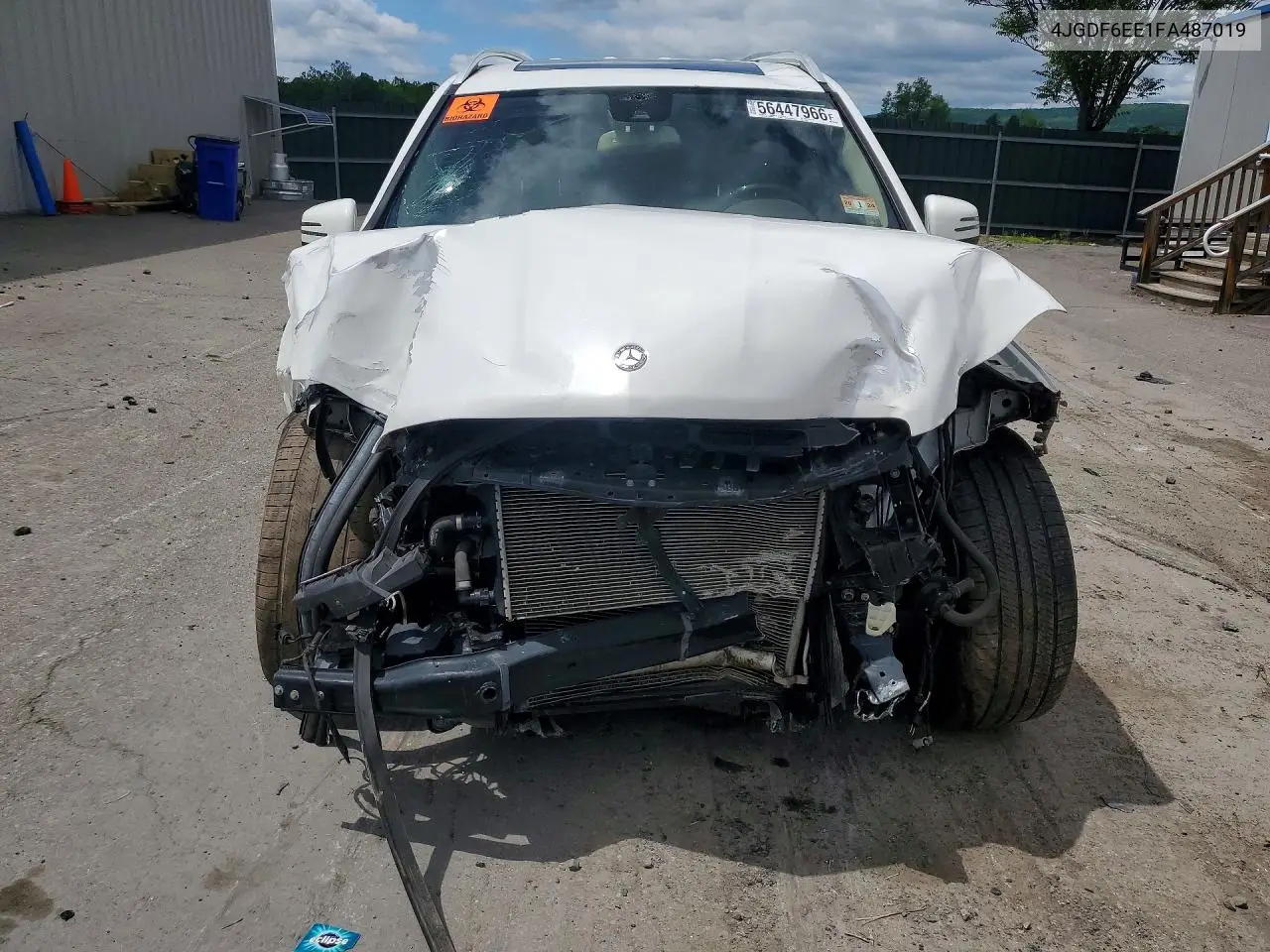 2015 Mercedes-Benz Gl 450 4Matic VIN: 4JGDF6EE1FA487019 Lot: 56447966