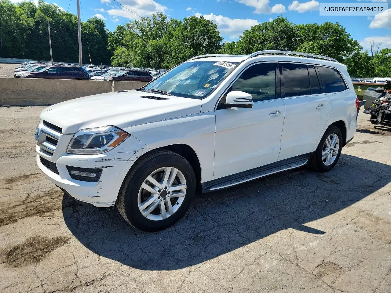 2015 Mercedes-Benz Gl 450 4Matic VIN: 4JGDF6EE7FA594012 Lot: 58535166