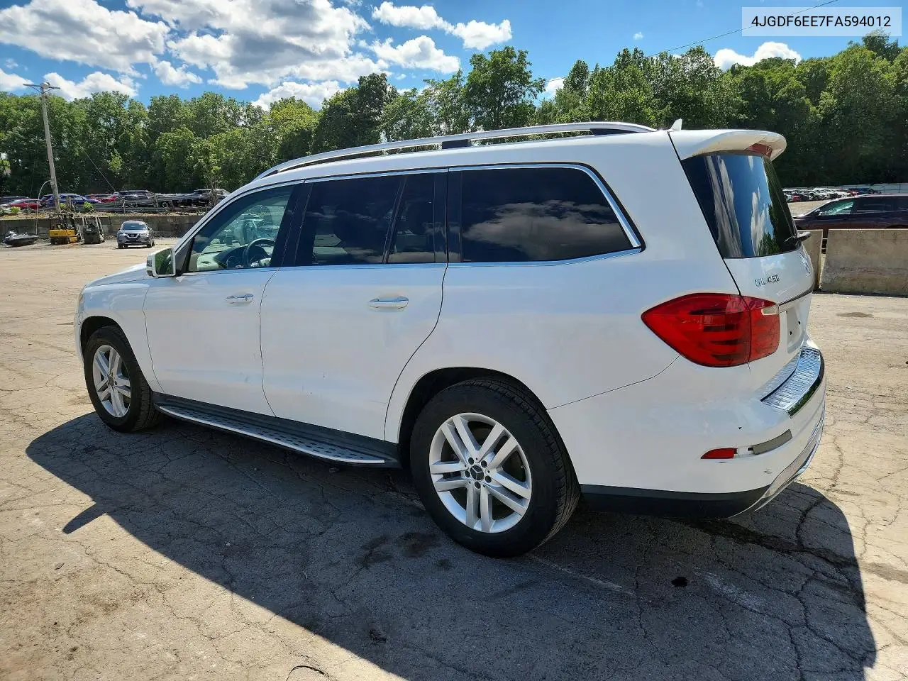 2015 Mercedes-Benz Gl 450 4Matic VIN: 4JGDF6EE7FA594012 Lot: 58535166