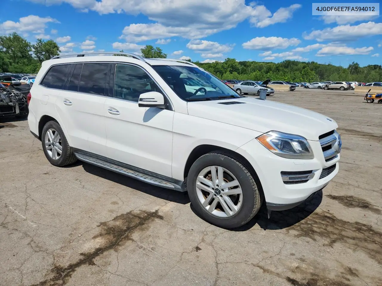 2015 Mercedes-Benz Gl 450 4Matic VIN: 4JGDF6EE7FA594012 Lot: 58535166