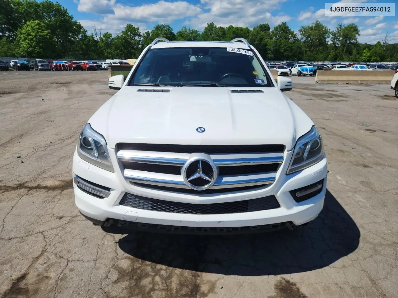 2015 Mercedes-Benz Gl 450 4Matic VIN: 4JGDF6EE7FA594012 Lot: 58535166