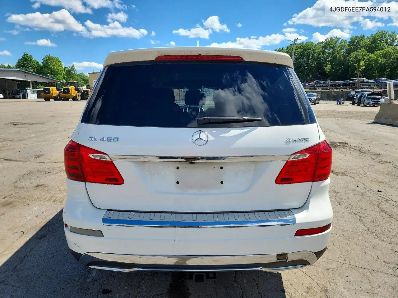 2015 Mercedes-Benz Gl 450 4Matic VIN: 4JGDF6EE7FA594012 Lot: 58535166