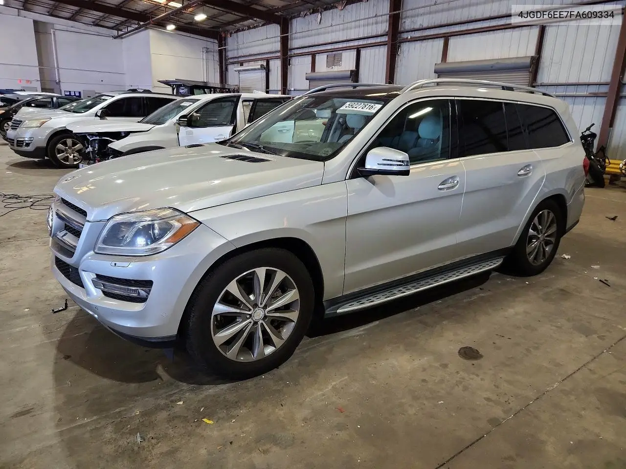 2015 Mercedes-Benz Gl 450 4Matic VIN: 4JGDF6EE7FA609334 Lot: 59227816
