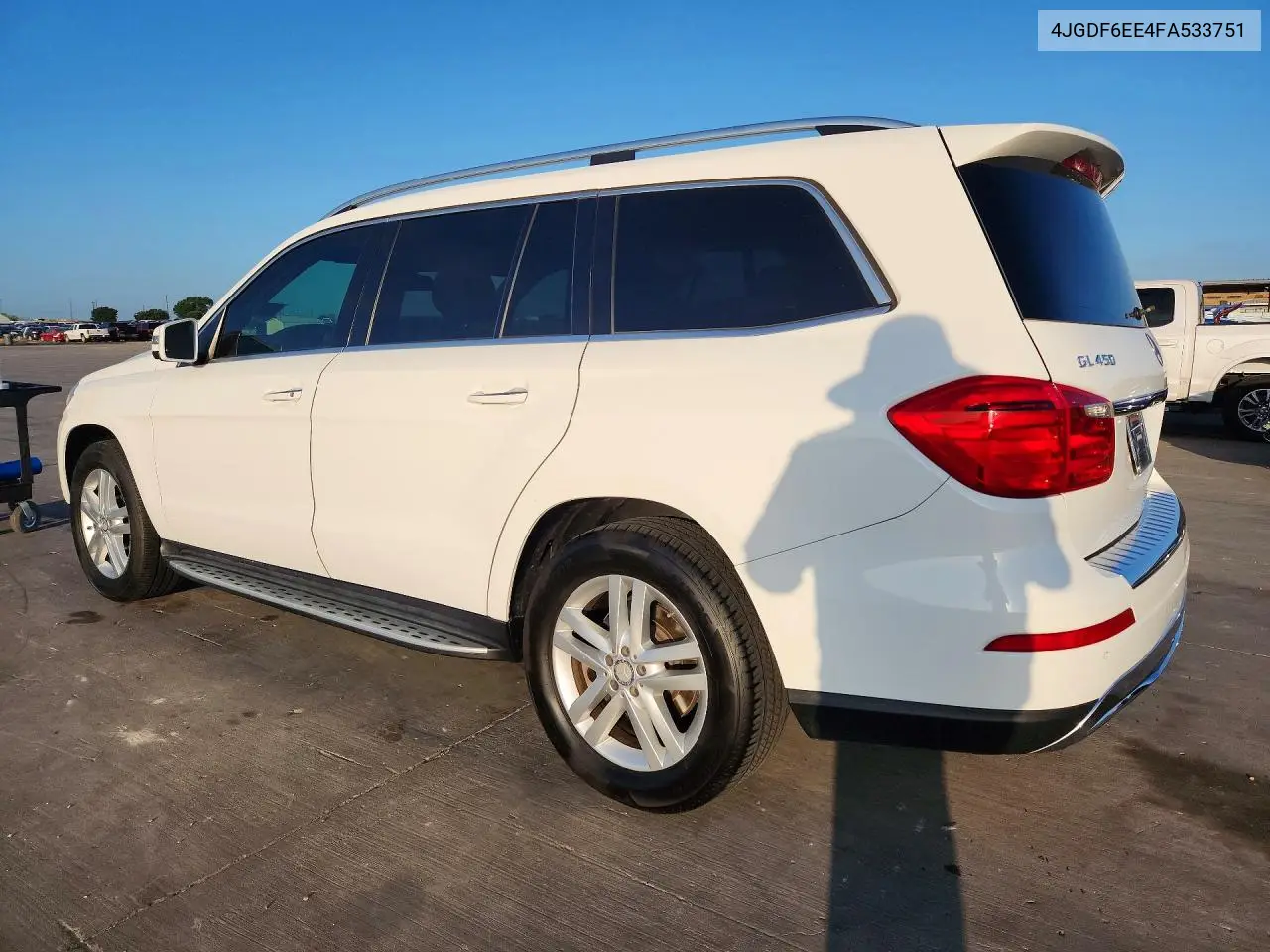 2015 Mercedes-Benz Gl 450 4Matic VIN: 4JGDF6EE4FA533751 Lot: 59534956