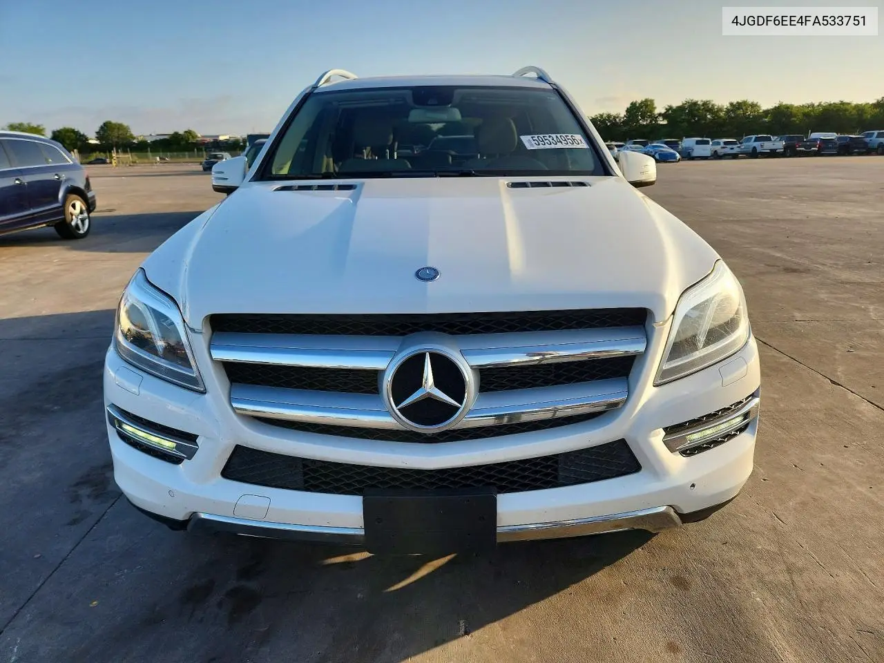 2015 Mercedes-Benz Gl 450 4Matic VIN: 4JGDF6EE4FA533751 Lot: 59534956