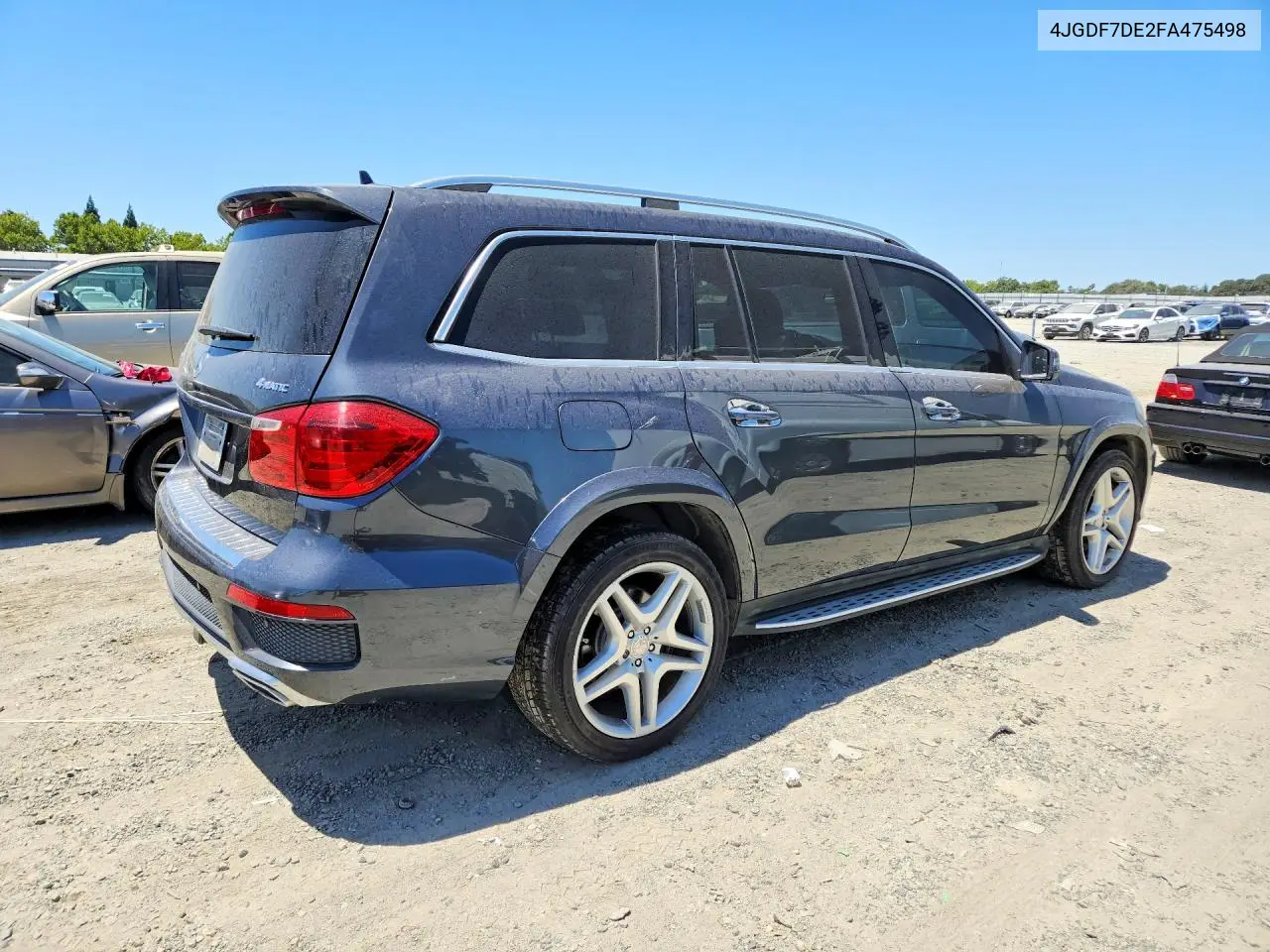 2015 Mercedes-Benz Gl 550 4Matic VIN: 4JGDF7DE2FA475498 Lot: 59586166