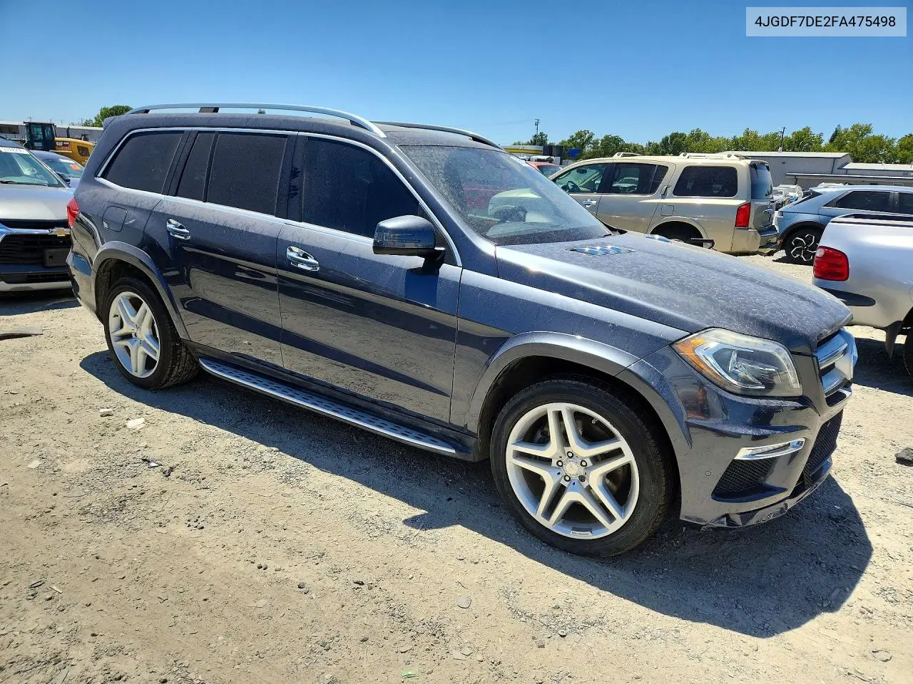 2015 Mercedes-Benz Gl 550 4Matic VIN: 4JGDF7DE2FA475498 Lot: 59586166