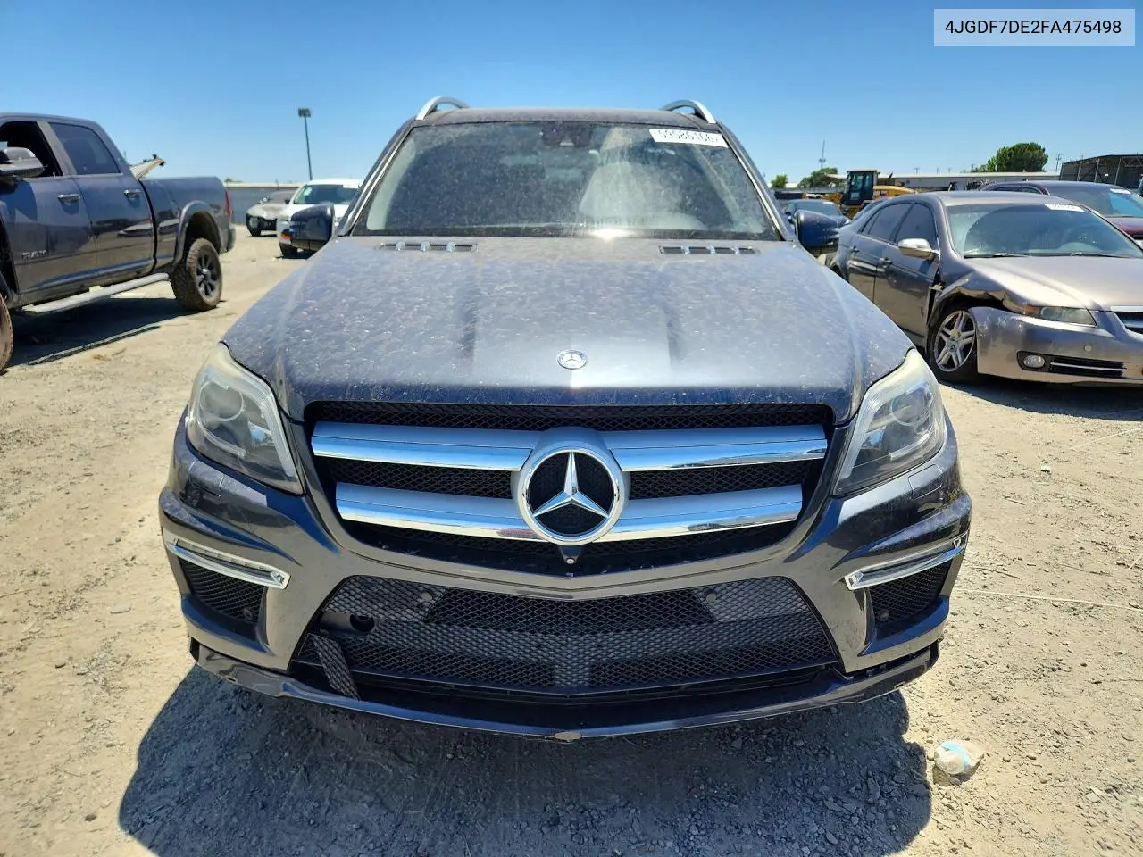 2015 Mercedes-Benz Gl 550 4Matic VIN: 4JGDF7DE2FA475498 Lot: 59586166
