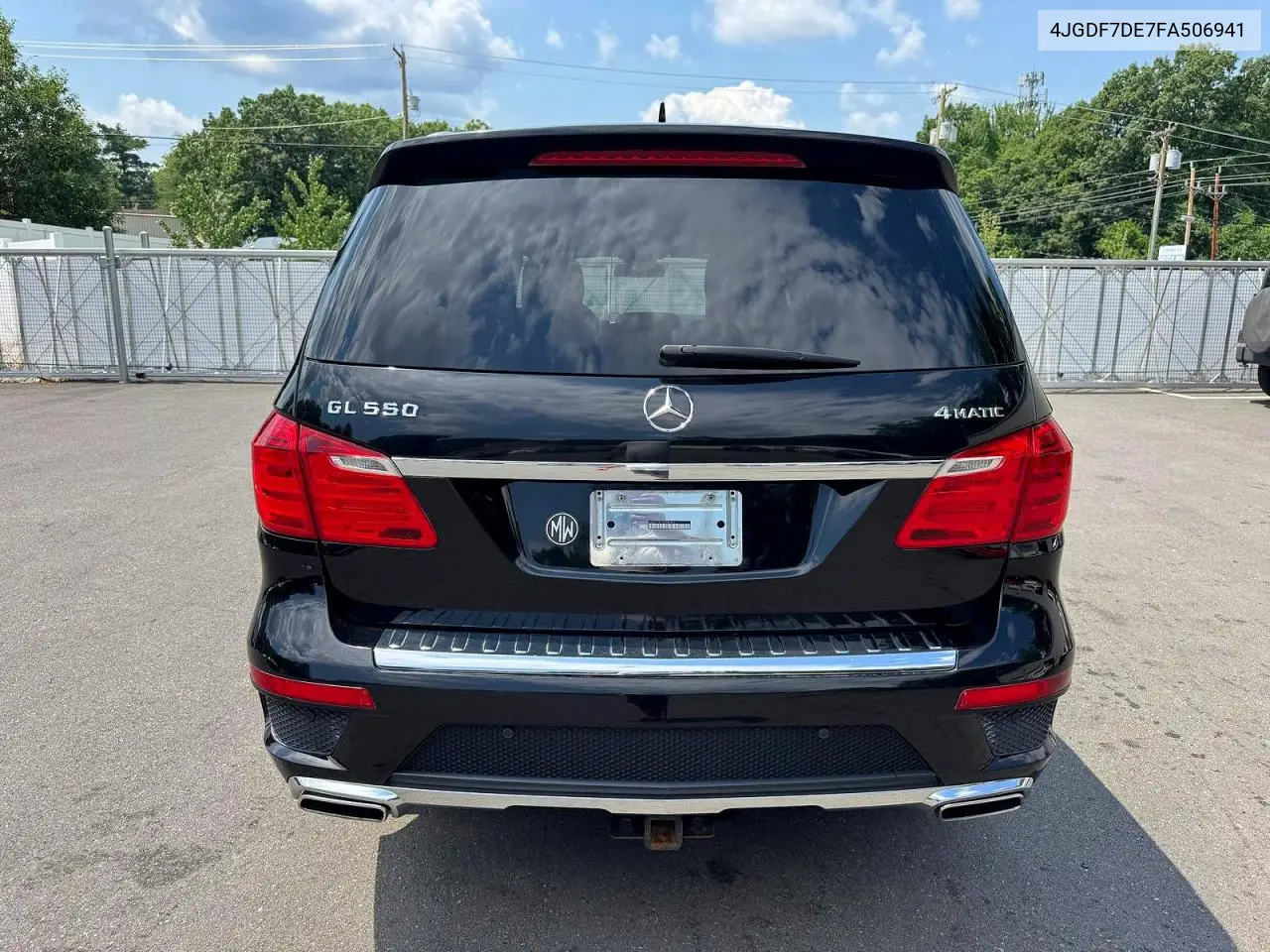 2015 Mercedes-Benz Gl 550 4Matic VIN: 4JGDF7DE7FA506941 Lot: 59645636