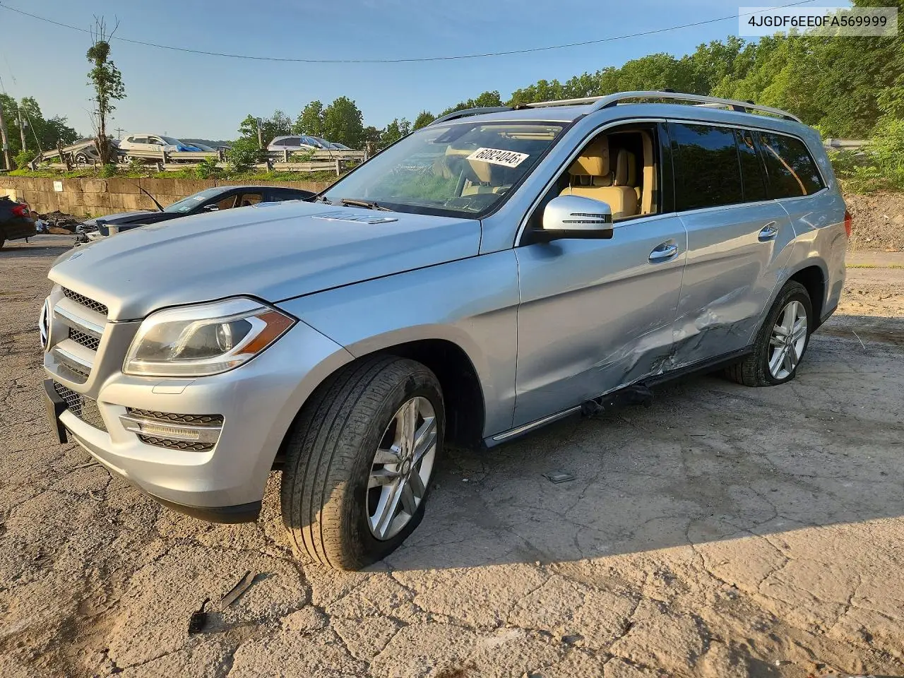 2015 Mercedes-Benz Gl 450 4Matic VIN: 4JGDF6EE0FA569999 Lot: 60824046