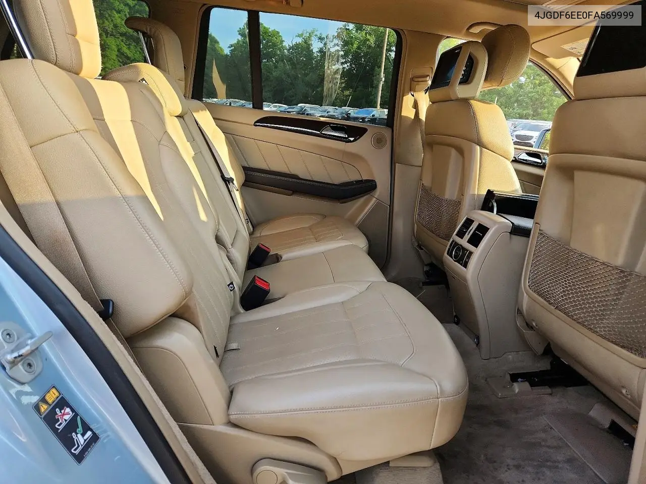 2015 Mercedes-Benz Gl 450 4Matic VIN: 4JGDF6EE0FA569999 Lot: 60824046