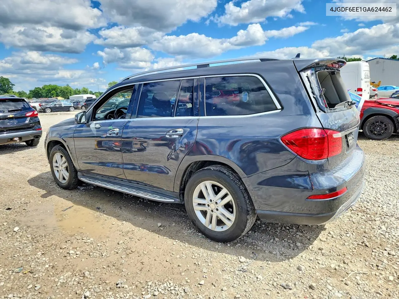 2016 Mercedes-Benz Gl 450 4Matic VIN: 4JGDF6EE1GA624462 Lot: 57418336
