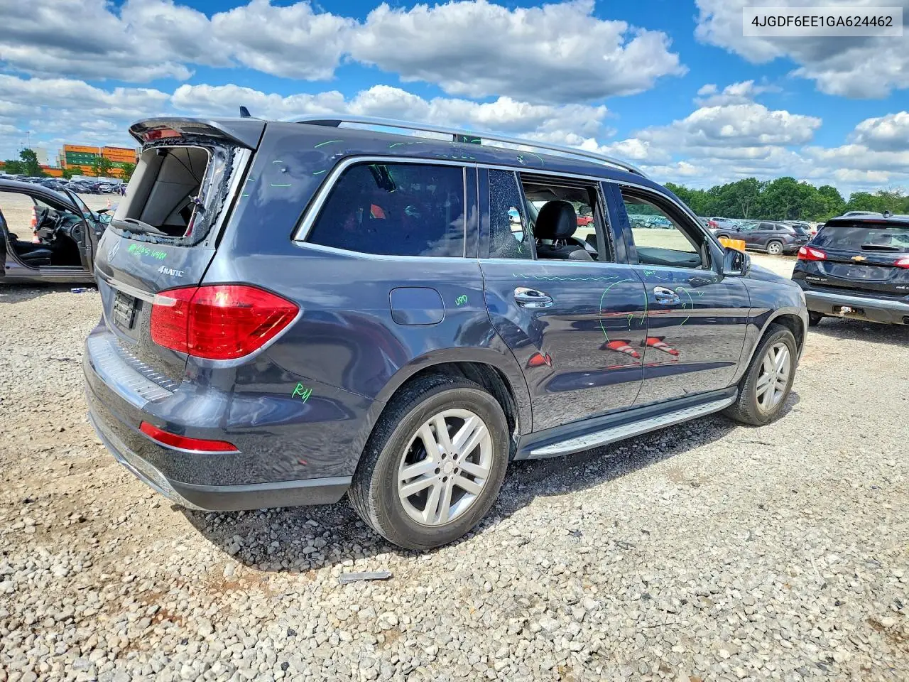 2016 Mercedes-Benz Gl 450 4Matic VIN: 4JGDF6EE1GA624462 Lot: 57418336