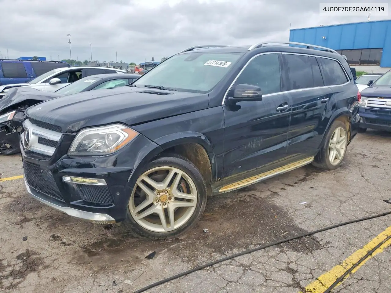 2016 Mercedes-Benz Gl 550 4Matic VIN: 4JGDF7DE2GA664119 Lot: 57714306