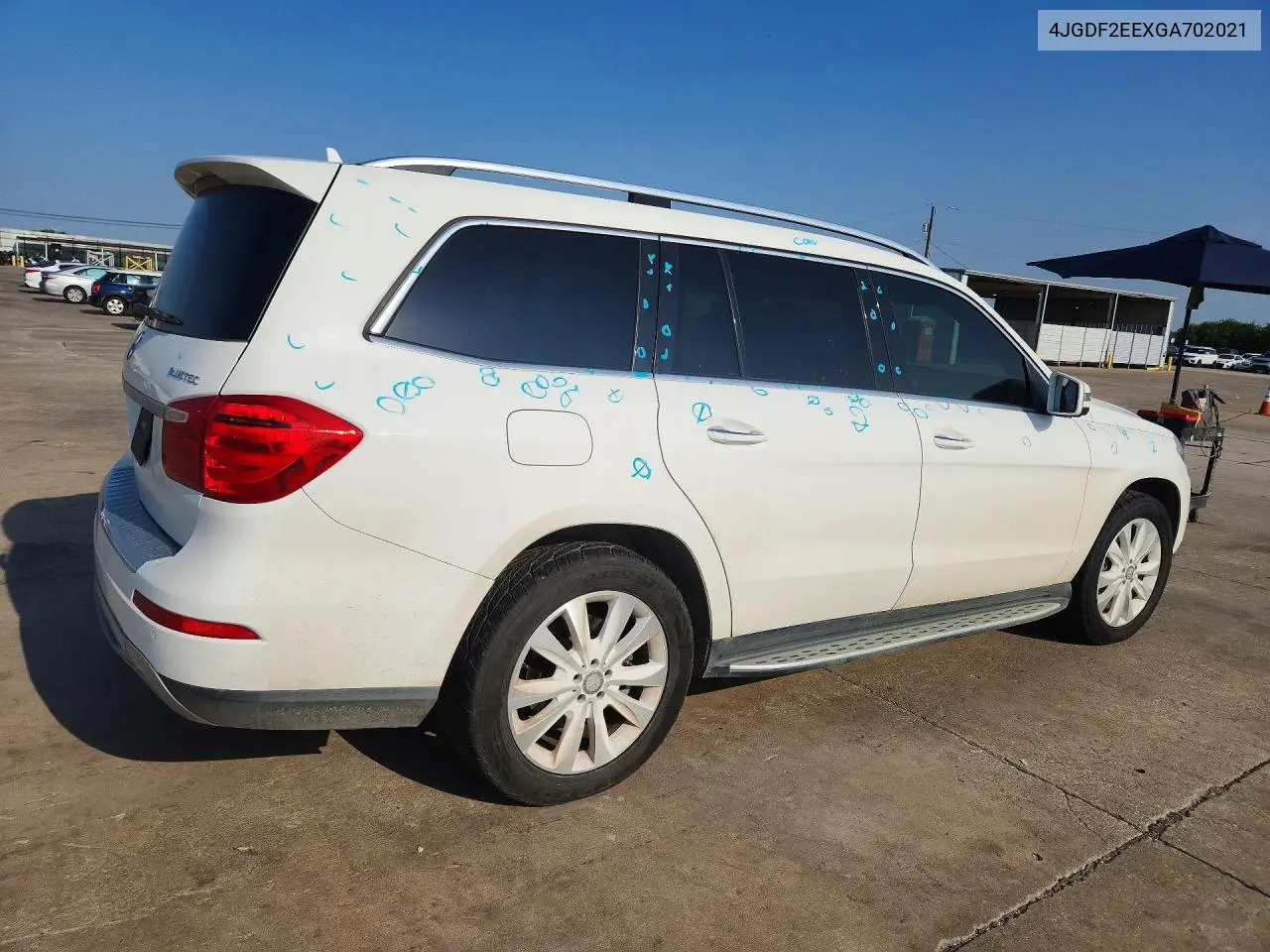 2016 Mercedes-Benz Gl 350 Bluetec VIN: 4JGDF2EEXGA702021 Lot: 57944786