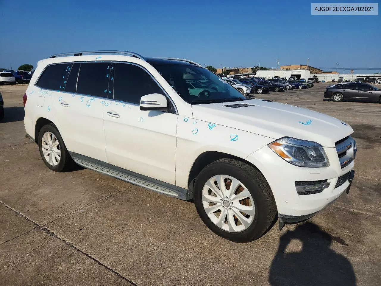 2016 Mercedes-Benz Gl 350 Bluetec VIN: 4JGDF2EEXGA702021 Lot: 57944786