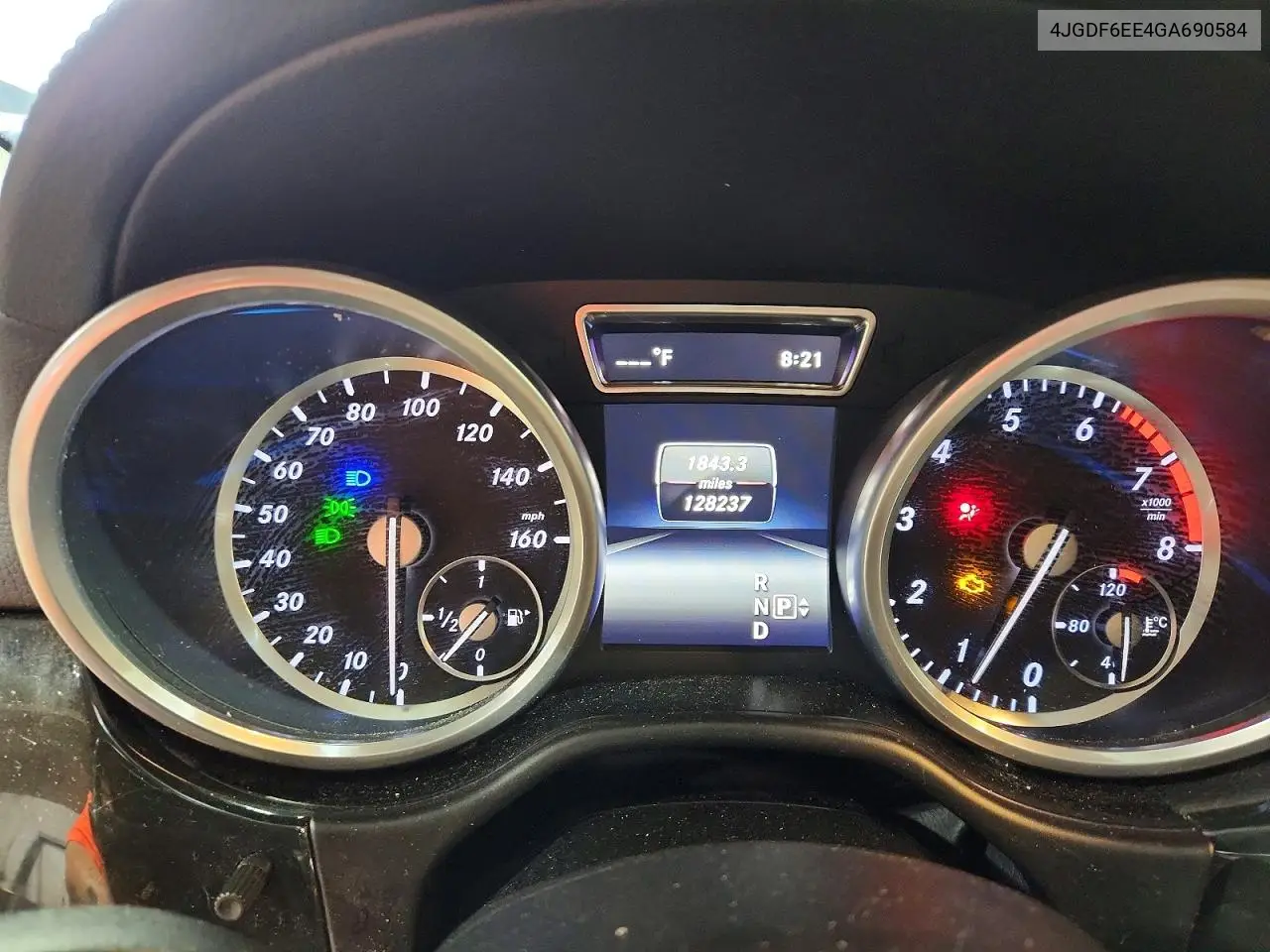 2016 Mercedes-Benz Gl 450 4Matic VIN: 4JGDF6EE4GA690584 Lot: 59910806
