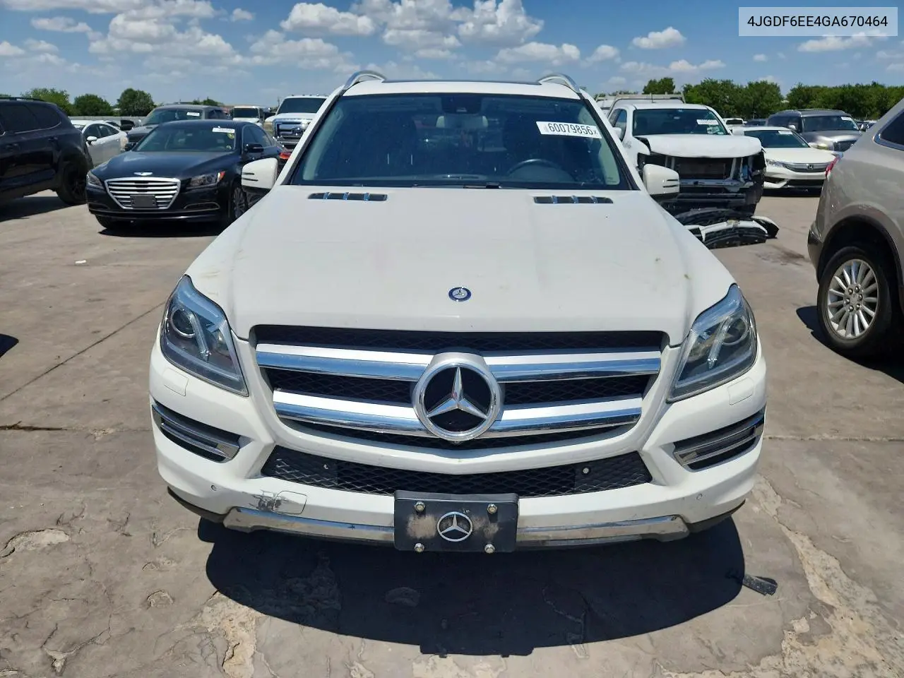 2016 Mercedes-Benz Gl 450 4Matic VIN: 4JGDF6EE4GA670464 Lot: 60079856