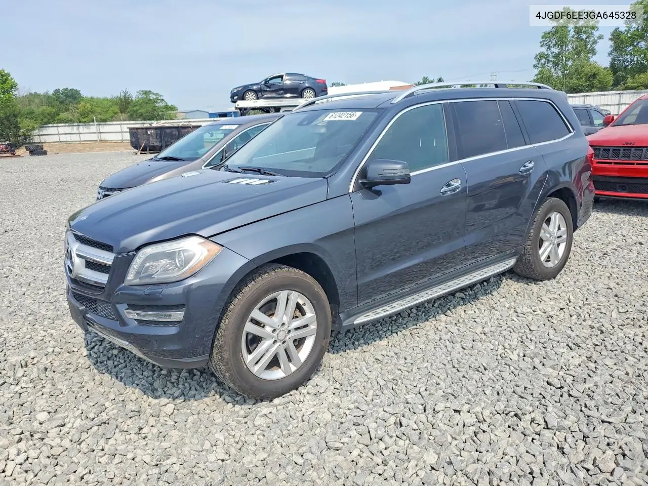 2016 Mercedes-Benz Gl 450 4Matic VIN: 4JGDF6EE3GA645328 Lot: 61242156