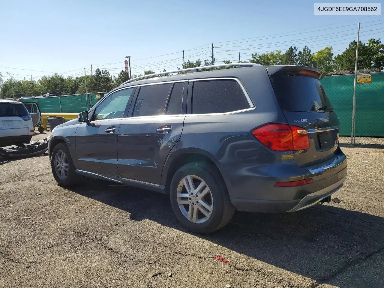 2016 Mercedes-Benz Gl 450 4Matic VIN: 4JGDF6EE9GA708562 Lot: 61678796