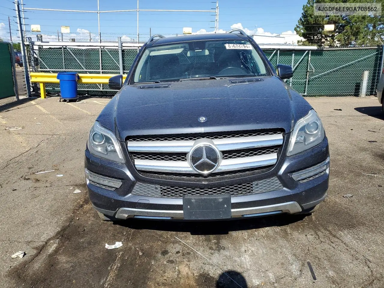 2016 Mercedes-Benz Gl 450 4Matic VIN: 4JGDF6EE9GA708562 Lot: 61678796