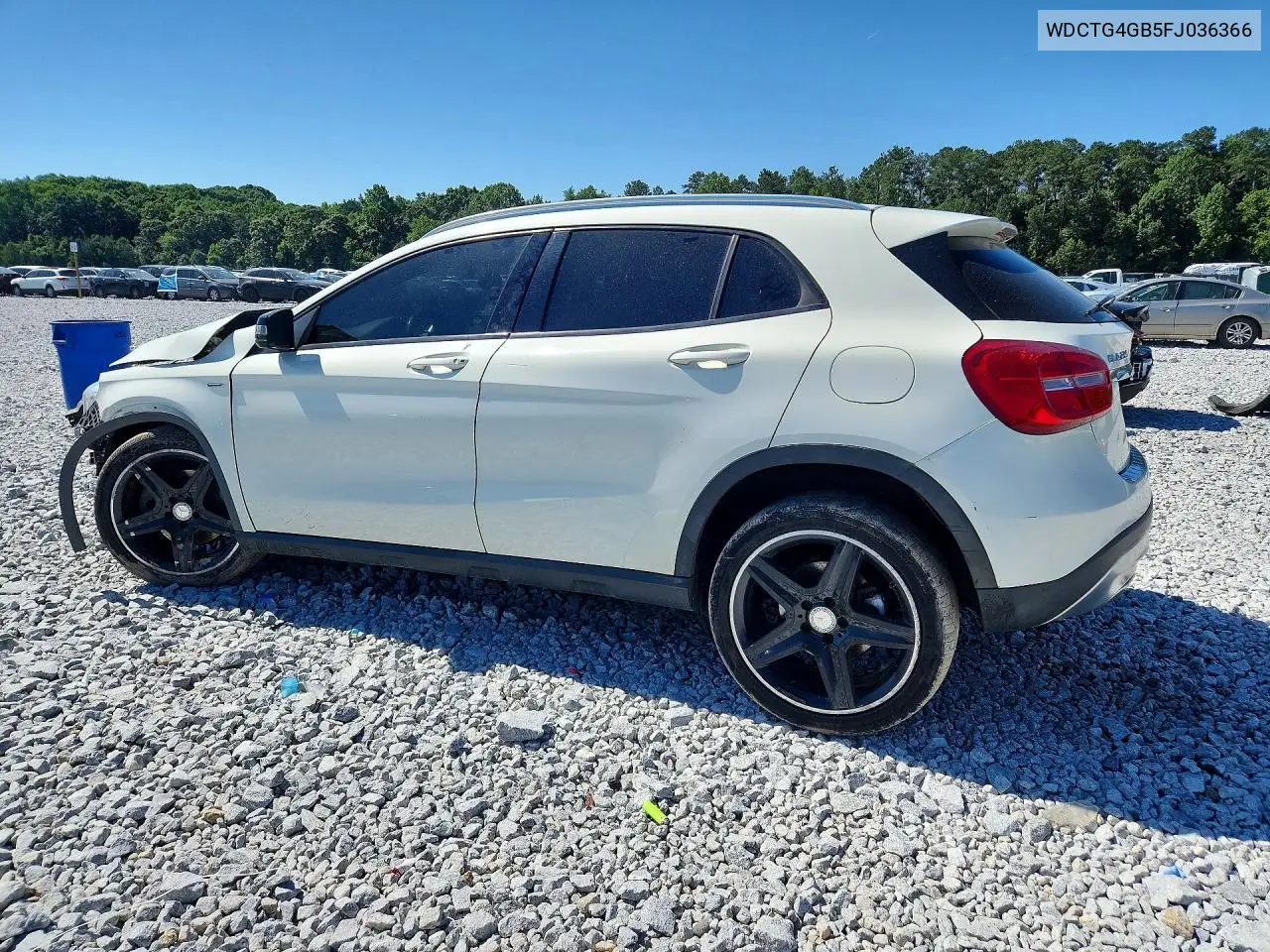 2015 Mercedes-Benz Gla 250 4Matic VIN: WDCTG4GB5FJ036366 Lot: 56045766