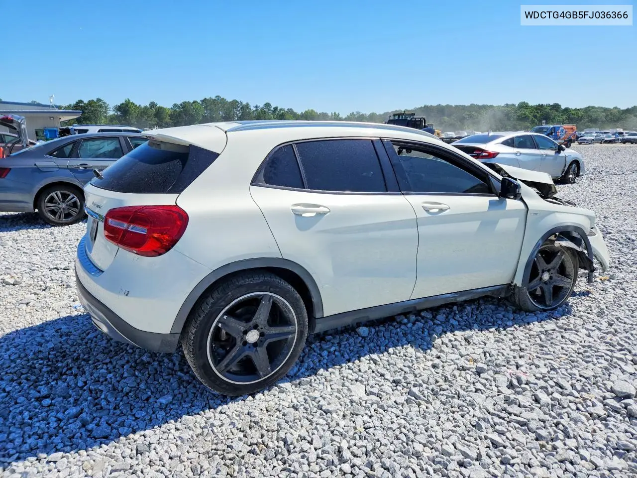 2015 Mercedes-Benz Gla 250 4Matic VIN: WDCTG4GB5FJ036366 Lot: 56045766