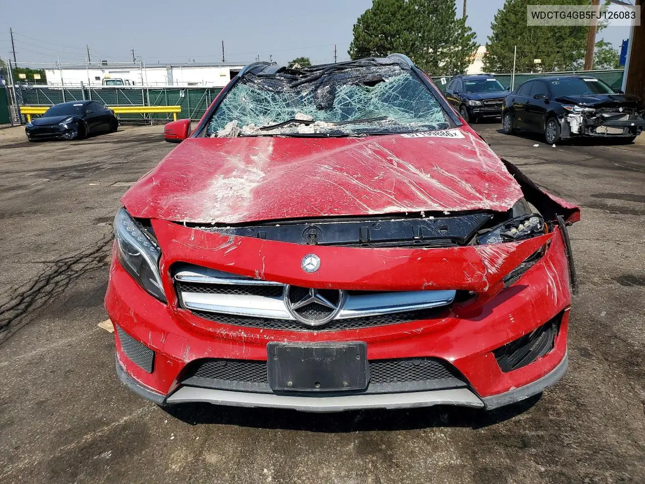 2015 Mercedes-Benz Gla 250 4Matic VIN: WDCTG4GB5FJ126083 Lot: 57199886