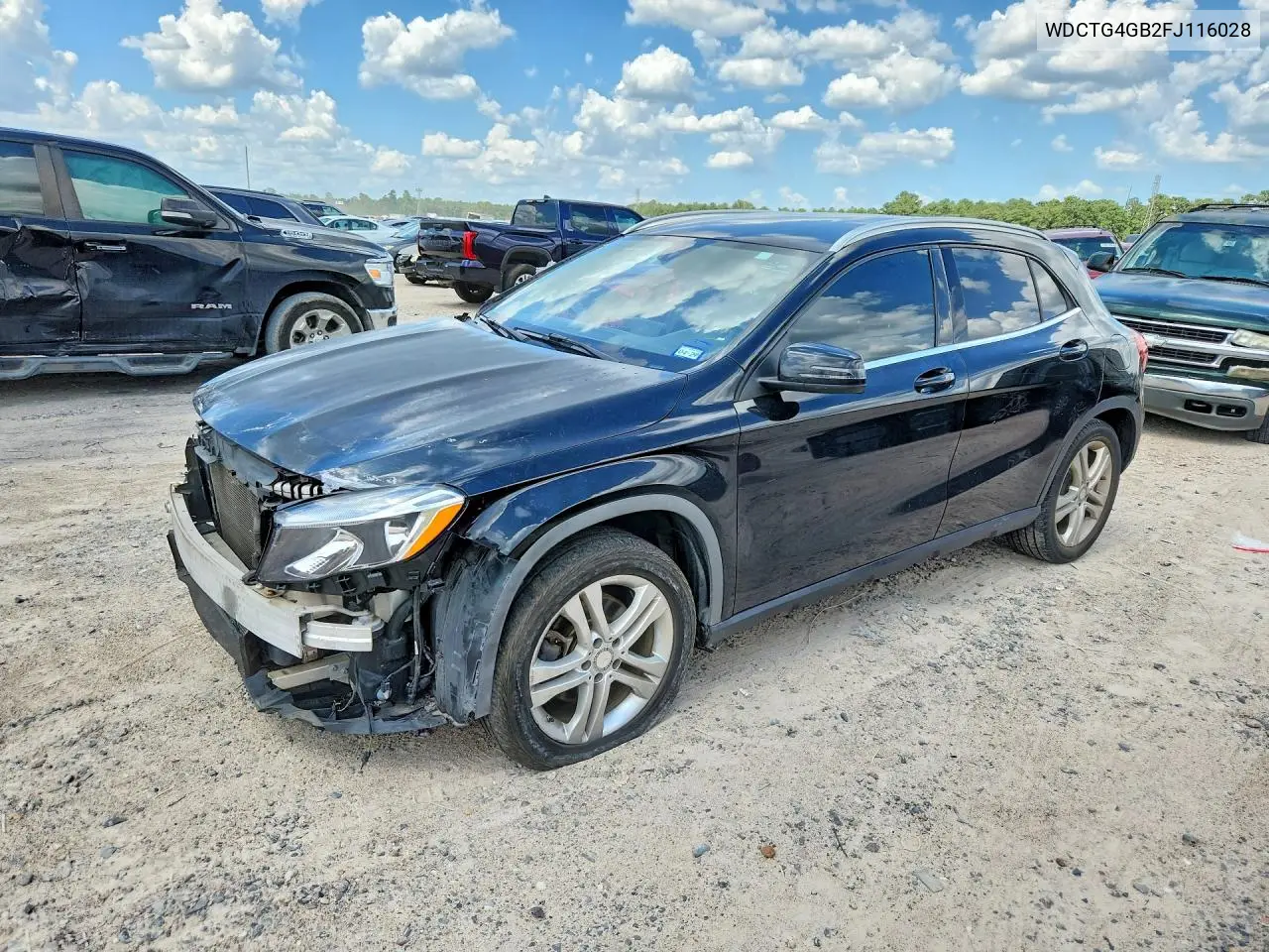 2015 Mercedes-Benz Gla 250 4Matic VIN: WDCTG4GB2FJ116028 Lot: 58635256