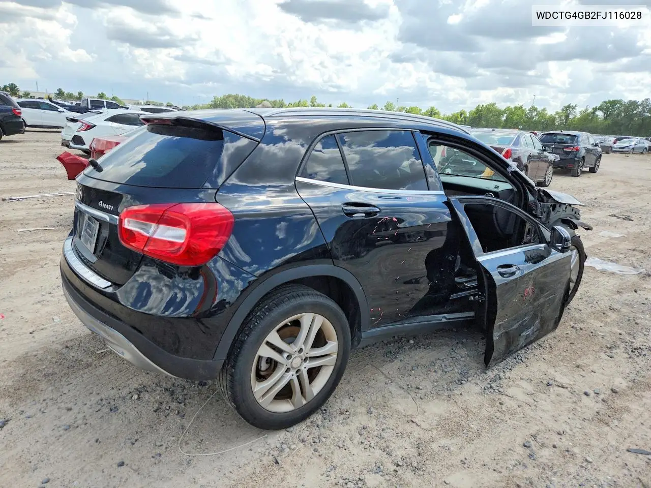 2015 Mercedes-Benz Gla 250 4Matic VIN: WDCTG4GB2FJ116028 Lot: 58635256