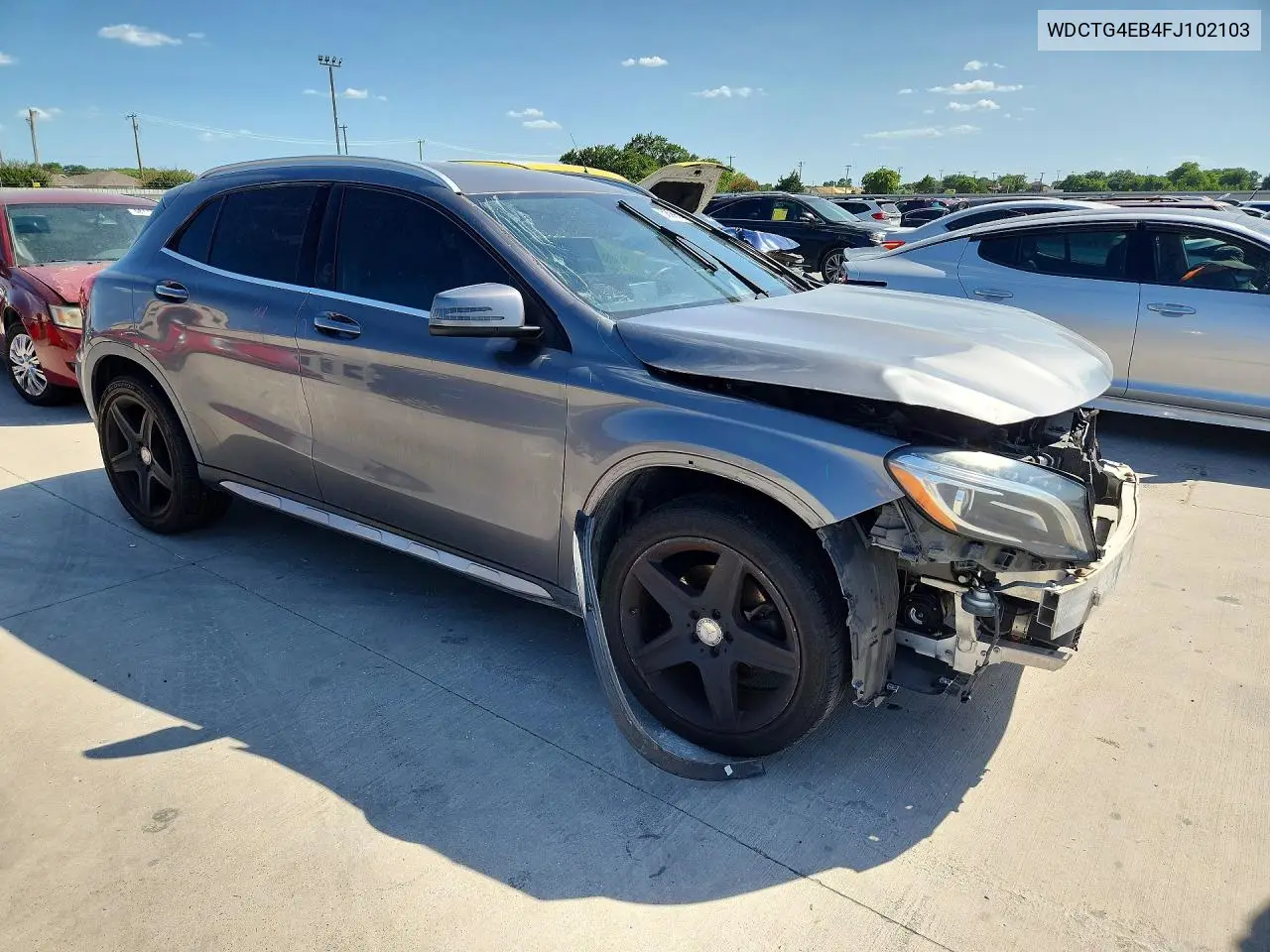 2015 Mercedes-Benz Gla 250 VIN: WDCTG4EB4FJ102103 Lot: 58990306