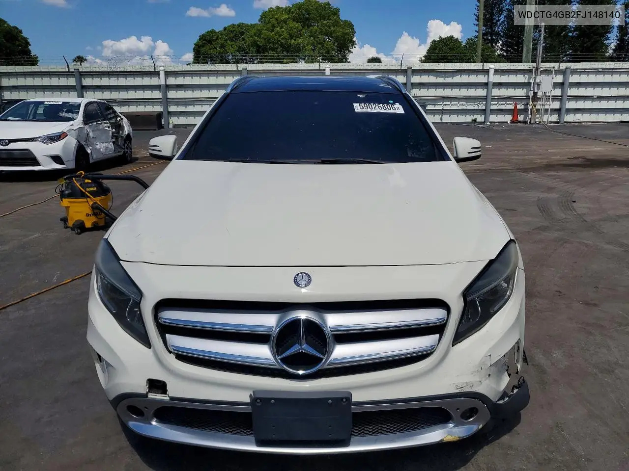 2015 Mercedes-Benz Gla 250 4Matic VIN: WDCTG4GB2FJ148140 Lot: 59026806